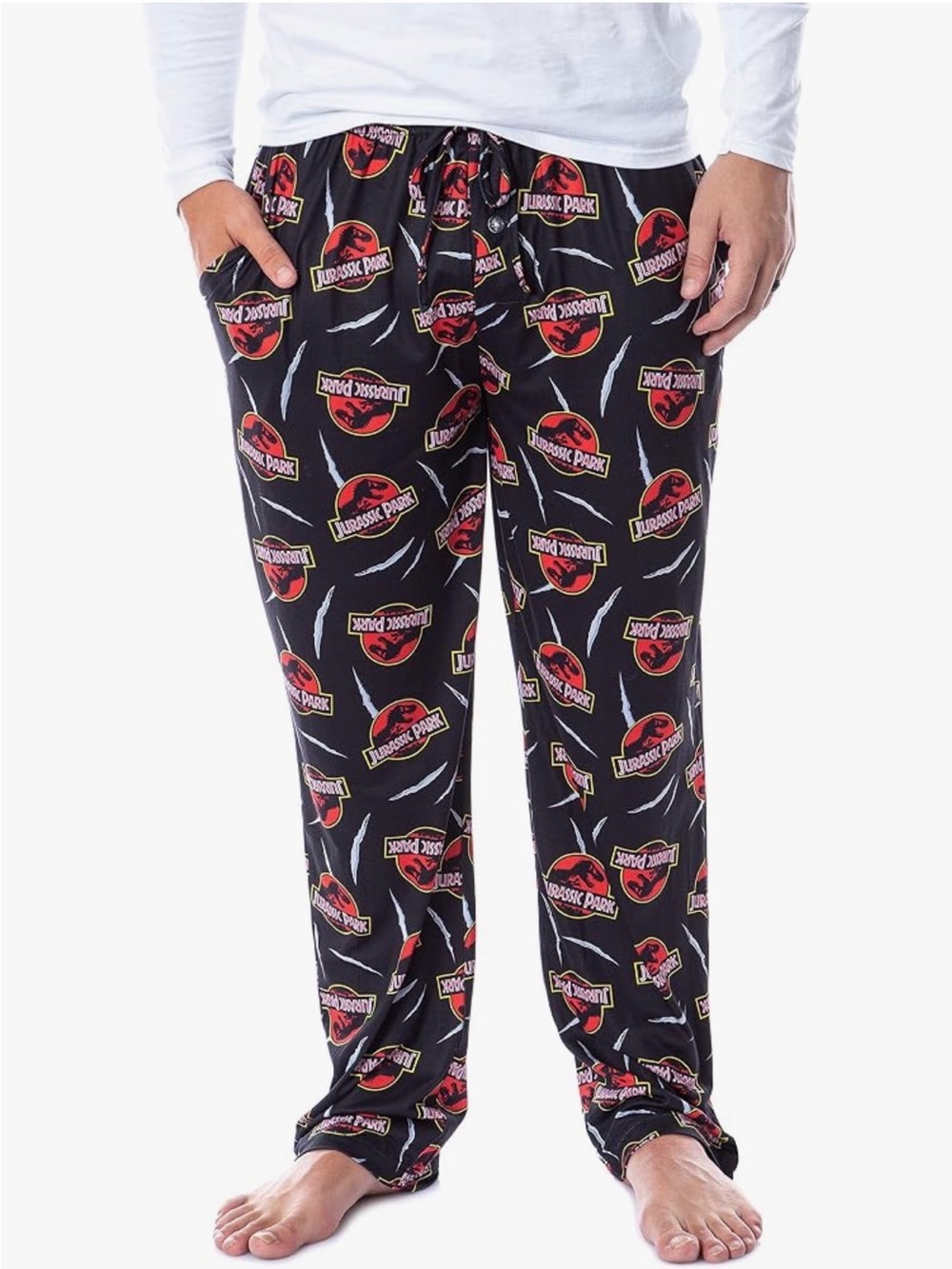 Jurassic Park Black Logo Lounge Pants size xl
